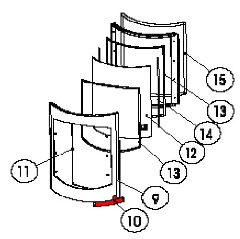 Austroflamm Tower Deurklink