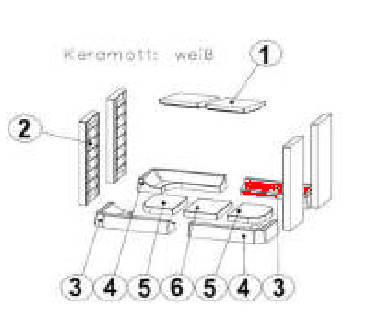 Austroflamm Argos Bodemsteen achteraan rechts