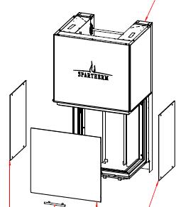 Spartherm Arte 3RL-60h 4S Sichtscheibe