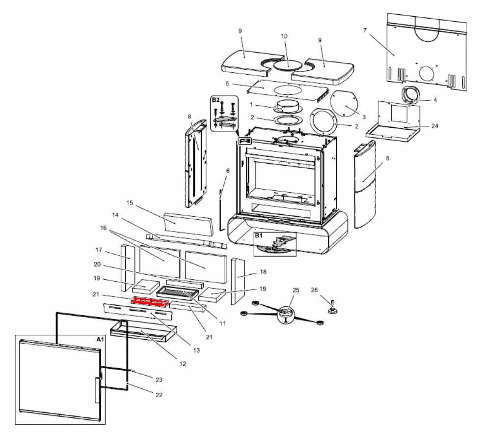 Haas+Sohn Kensington easy 347.15 Bodenstein vorne links