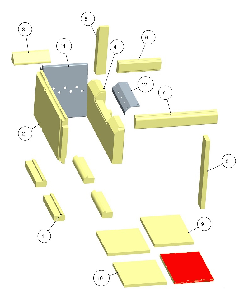 Haas-Sohn HSDH 75.5 Bodemsteen rechts voorkant