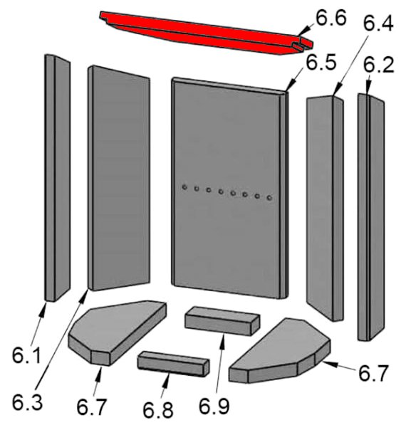 Justus P50-8 Zugumlenkung C Prallplatte