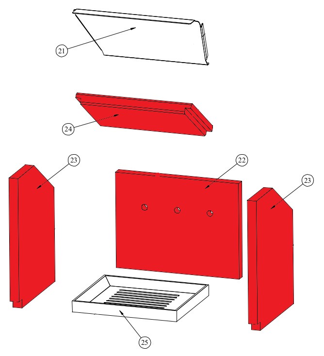 Fireplace Hordo Feuerraumauskleidung Brennraumsteine