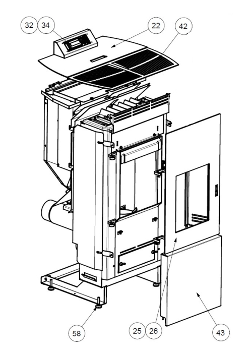 Wamsler WP 01 Bedieningspaneel