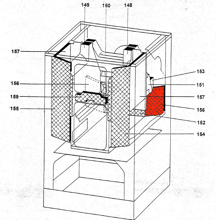 Wamsler K150 Isolierstein hinten