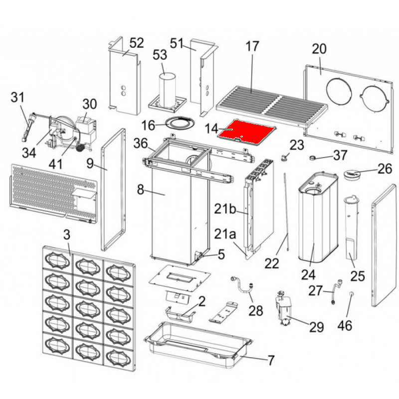 Haas-Sohn Capri 400.35 eindkap Verbrandingskamer