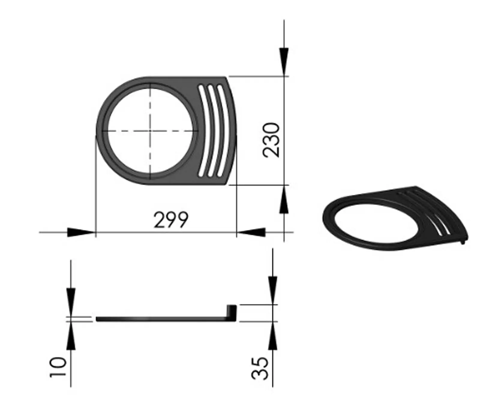 Termatech TT21RH bovenste rooster Gieten